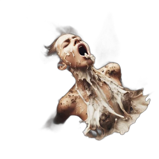 creature, hair, mask, face transparent PNG cut-out