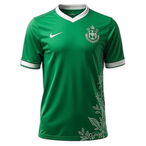 green, sports, jersey, white transparent PNG cut-out