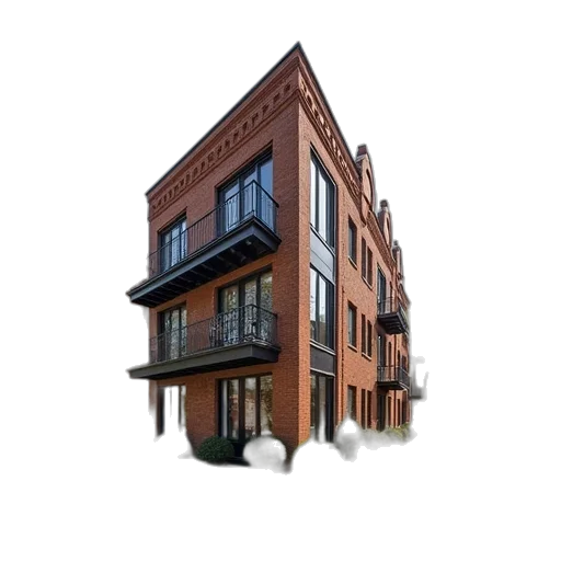 building, furniture, 3d render, photorealistic transparent PNG cut-out
