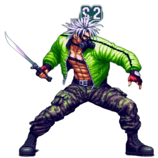 weapon, staff, sword, jacket transparent PNG cut-out