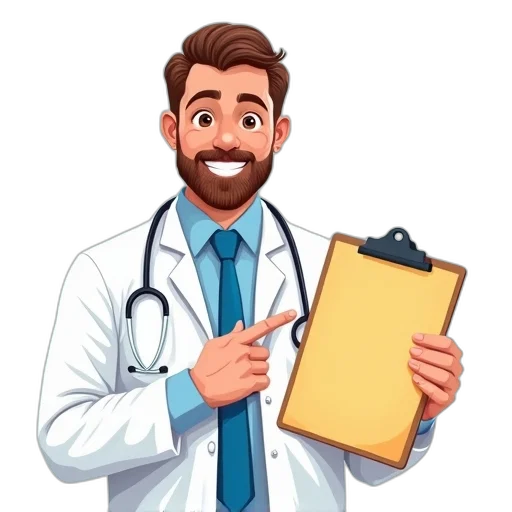 staff, digital, illustration, smiling transparent PNG cut-out