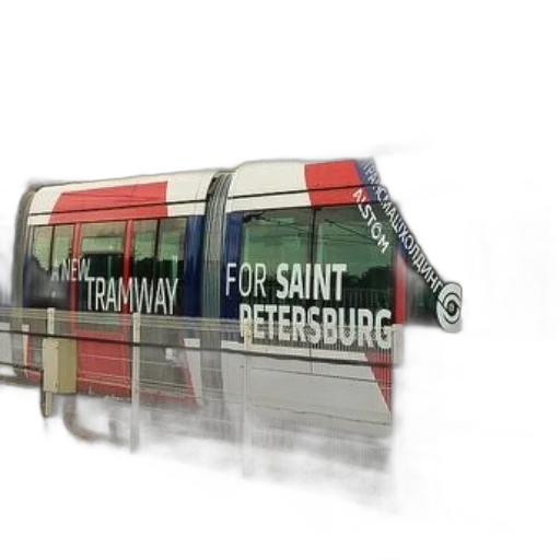 concept art, photorealistic, new, tramway transparent PNG cut-out