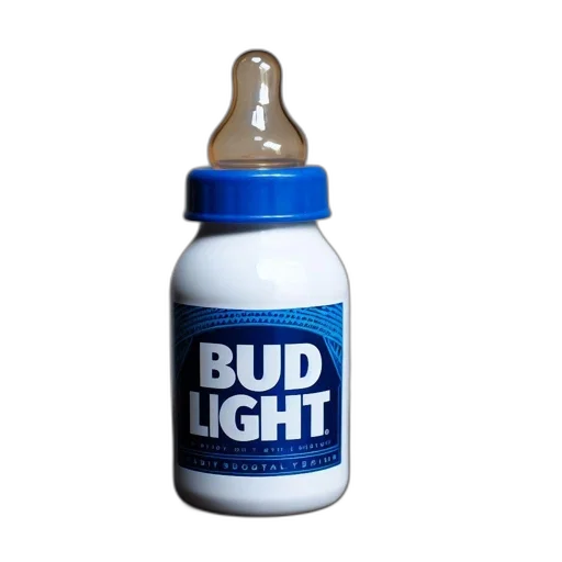 bottle, 3d render, photorealistic, neon lights transparent PNG cut-out