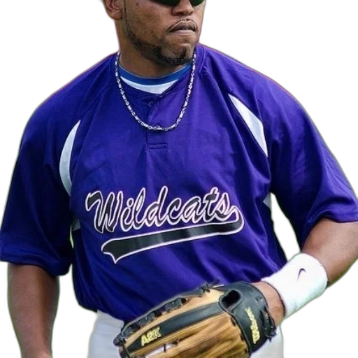 baseball, player, wearing, purple transparent PNG cut-out