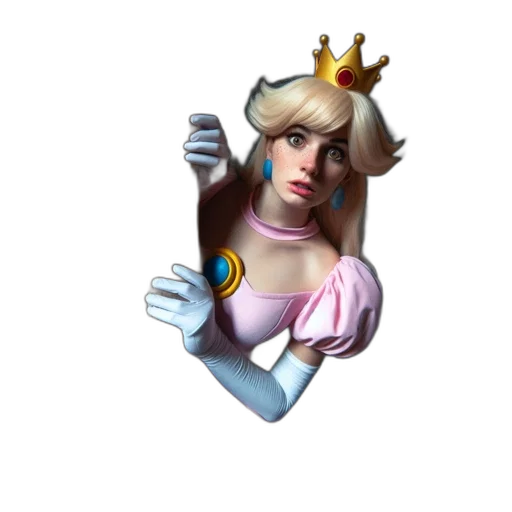 crown, staff, dress, face transparent PNG cut-out