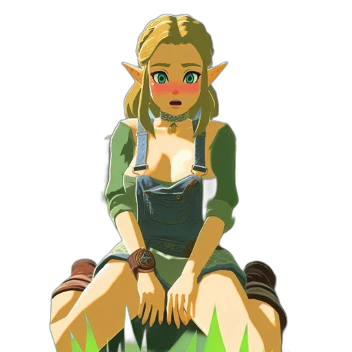 dress, staff, face, pixel art transparent PNG cut-out