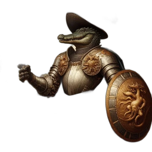 dragon, staff, robot, sword transparent PNG cut-out