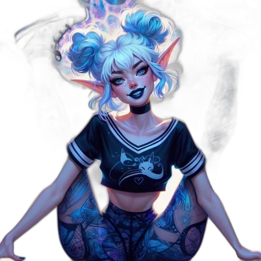 concept art, fantasy art, comic book art, cyberpunk transparent PNG cut-out