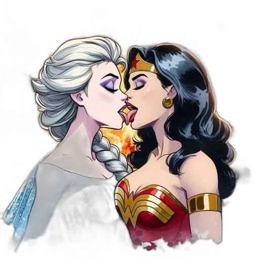 comic book art, concept art, fantasy art, cartoon transparent PNG cut-out