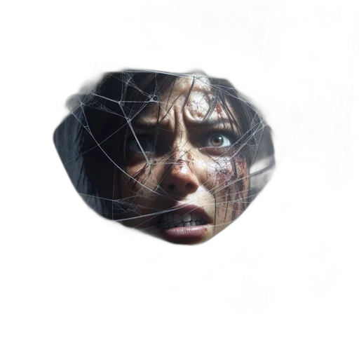 face, mask, umbrella, creature transparent PNG cut-out