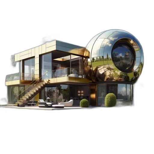 building, furniture, concept art, 3d render transparent PNG cut-out