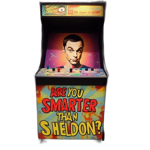 arcade, machine, features, sheldon transparent PNG cut-out
