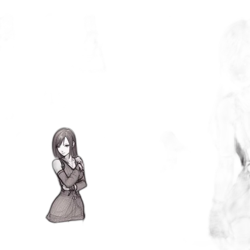 dress, creature, staff, robot transparent PNG cut-out