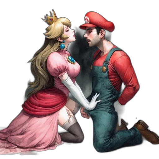 crown, dress, concept art, watercolor transparent PNG cut-out