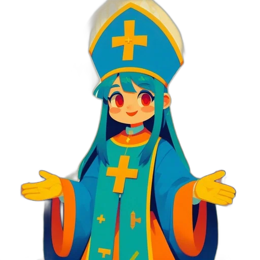staff, crown, weapon, 3d render transparent PNG cut-out