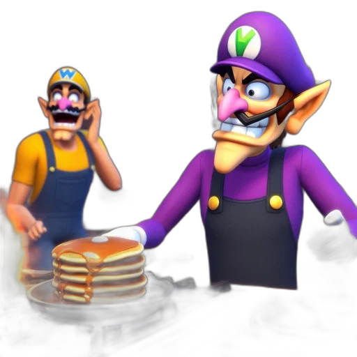 food, staff, hat, 3d render transparent PNG cut-out