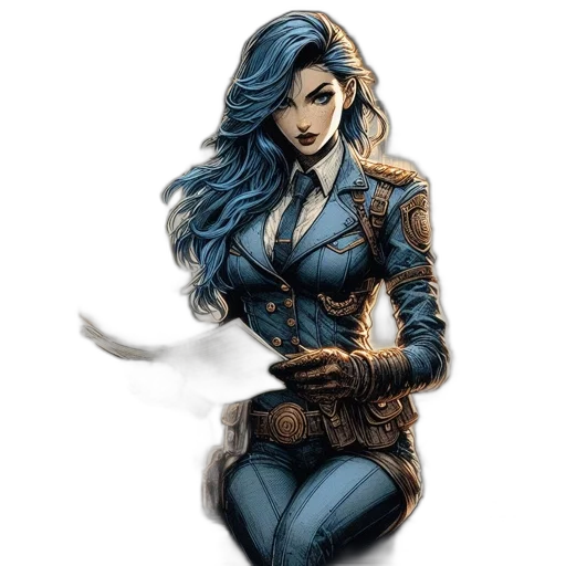 comic book art, fantasy art, concept art, cartoon transparent PNG cut-out