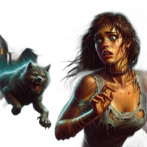 concept art, fantasy art, comic book art, photorealistic transparent PNG cut-out