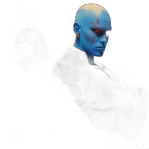 mask, face, staff, creature transparent PNG cut-out