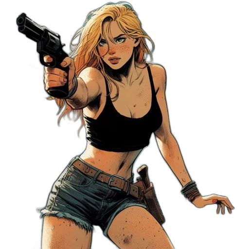 weapon, comic book art, concept art, cartoon transparent PNG cut-out
