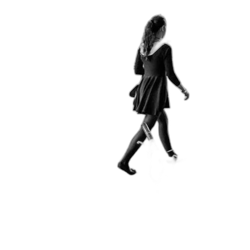 dress, shoes, creature, staff transparent PNG cut-out