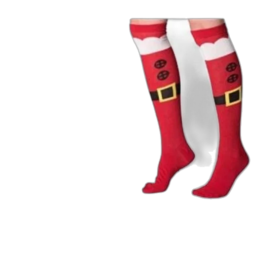 two, pairs, knee-high, socks transparent PNG cut-out