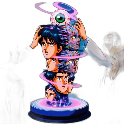 bottle, concept art, vaporwave, 3d render transparent PNG cut-out