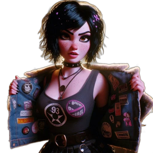 jacket, weapon, concept art, comic book art transparent PNG cut-out