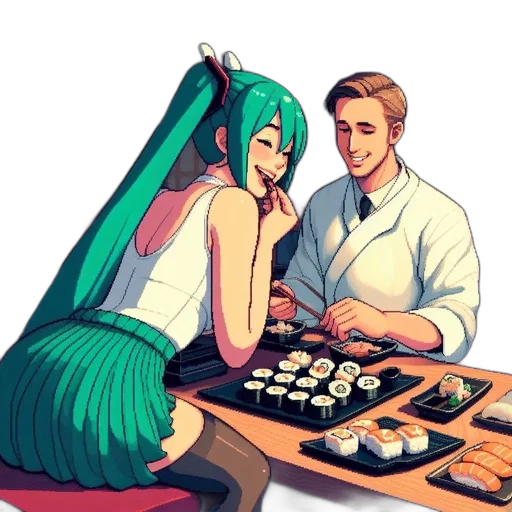food, jewelry, anime, pixel art transparent PNG cut-out
