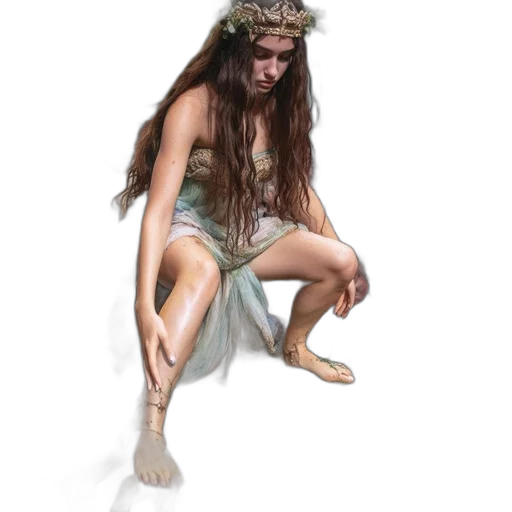 creature, dress, jewelry, crown transparent PNG cut-out