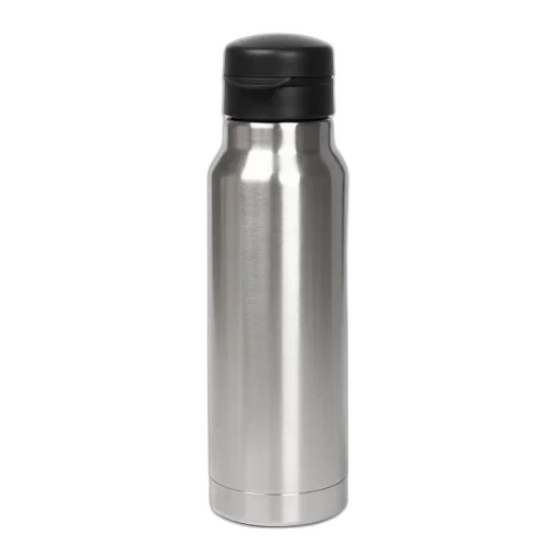 bottle, 3d render, silver, thermos transparent PNG cut-out