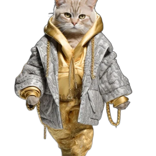 jacket, staff, animal, jewelry transparent PNG cut-out