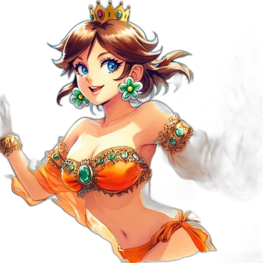 crown, dress, jewelry, staff transparent PNG cut-out