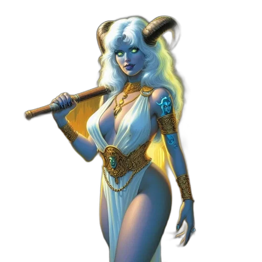 staff, fantasy art, concept art, comic book art transparent PNG cut-out