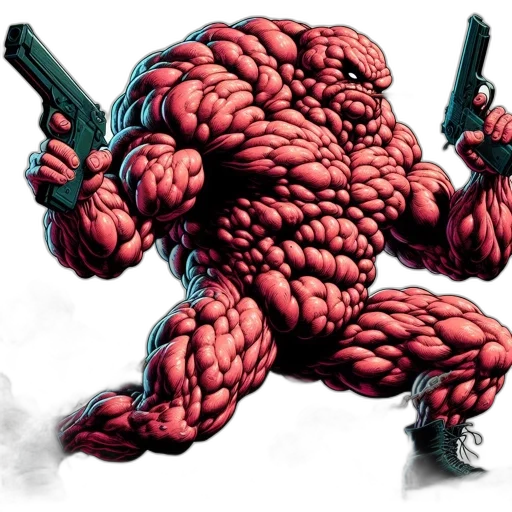 creature, weapon, hair, comic book art transparent PNG cut-out