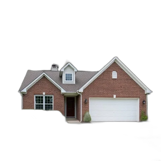 building, 3d render, single, family transparent PNG cut-out