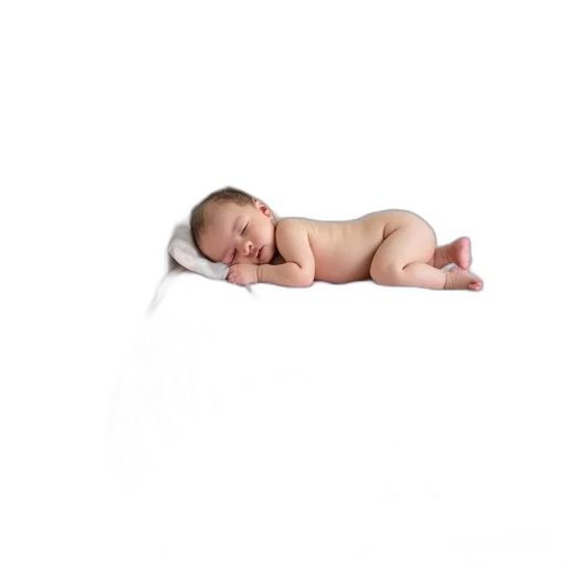 photorealistic, 3d render, baby, sleeping transparent PNG cut-out