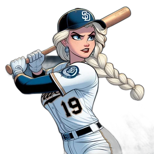 comic book art, cartoon, concept art, female transparent PNG cut-out