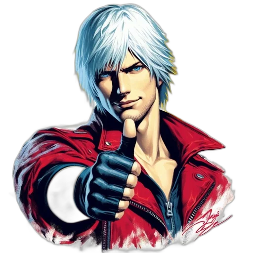 jacket, face, weapon, concept art transparent PNG cut-out