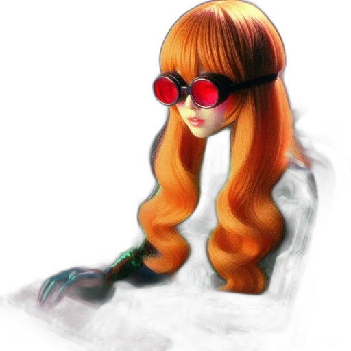 hair, staff, concept art, anime transparent PNG cut-out