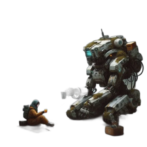robot, weapon, creature, concept art transparent PNG cut-out