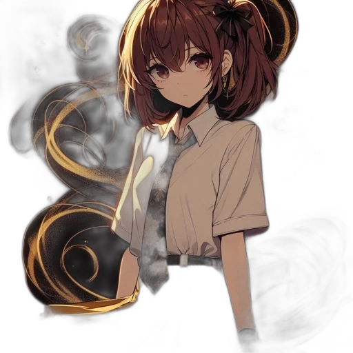 staff, mask, hair, weapon transparent PNG cut-out