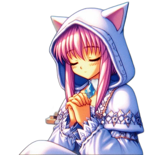 staff, pixel art, anime, vaporwave transparent PNG cut-out