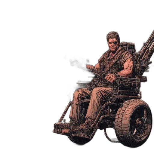 weapon, car, robot, concept art transparent PNG cut-out