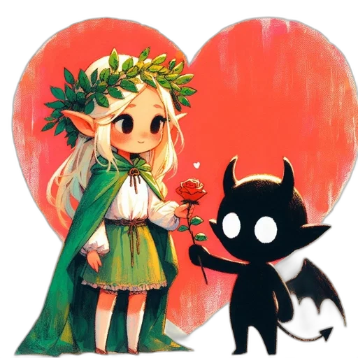 fantasy art, concept art, pixel art, watercolor transparent PNG cut-out