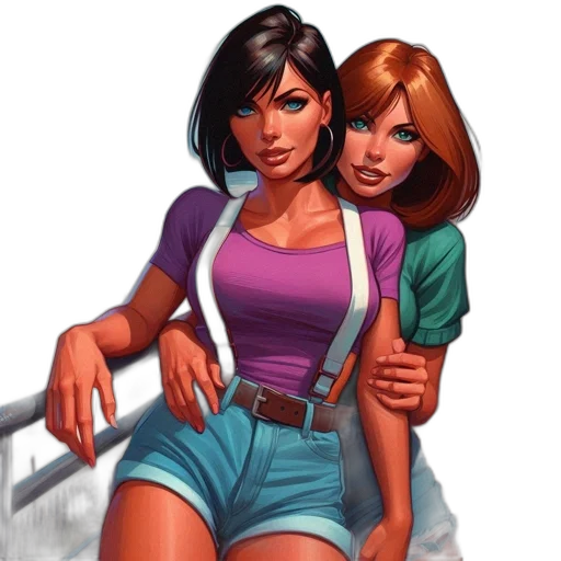 comic book art, concept art, fantasy art, pixel art transparent PNG cut-out