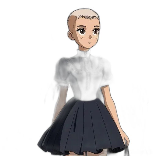 dress, hair, face, robot transparent PNG cut-out