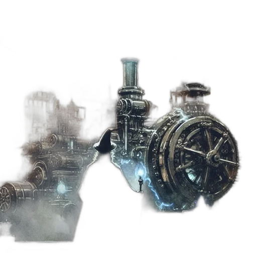 robot, weapon, car, bottle transparent PNG cut-out