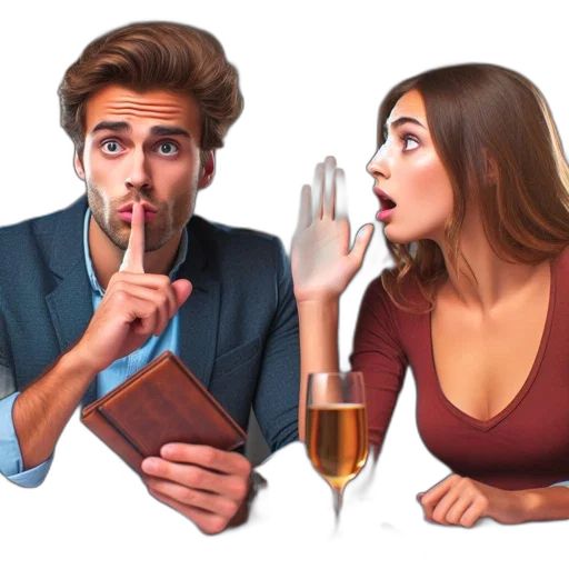 photorealistic, man, woman, sit transparent PNG cut-out