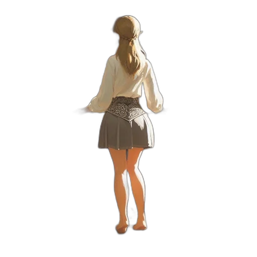 dress, jacket, staff, jewelry transparent PNG cut-out